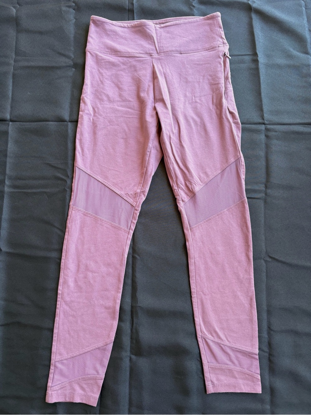 PINK Victoria's Secret Mauve Pink Mesh High-Waist Mesh Panel Leggings